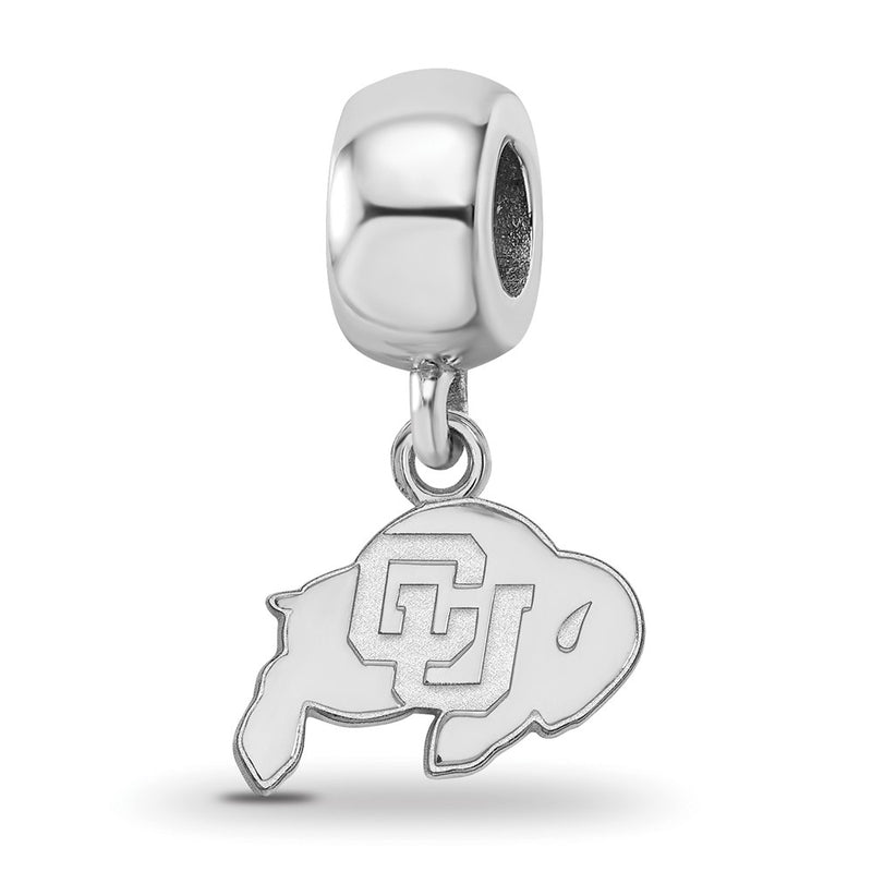 Sterling Silver Rhod-Pltd Logoart U. of Colorado Xs Dangle Bead