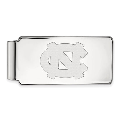 Sterling Silver Rhod-Pltd Logoart University of North Carolina Money Clip