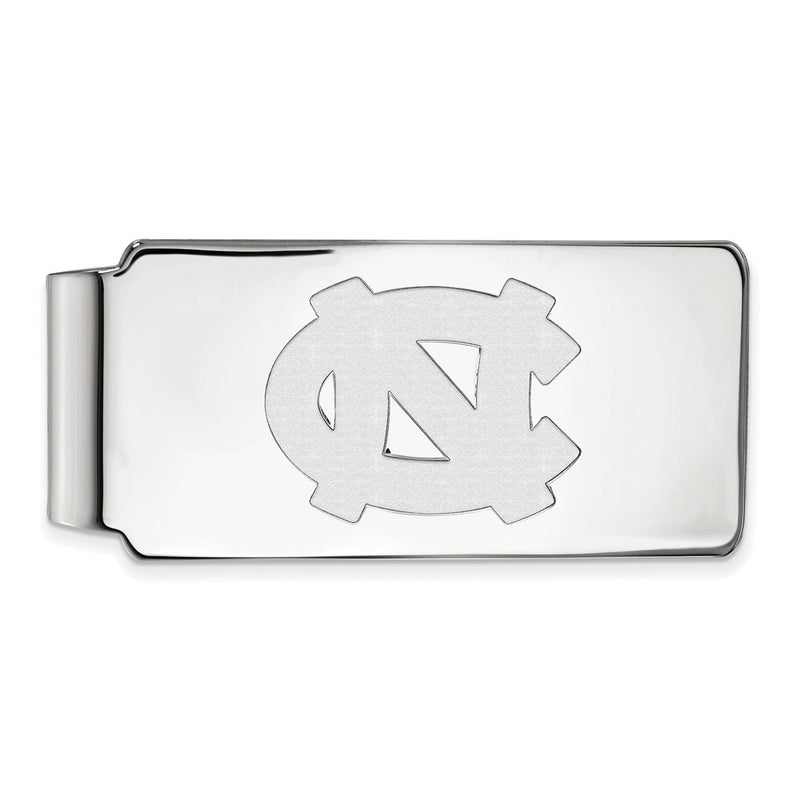 Sterling Silver Rhod-Pltd Logoart University of North Carolina Money Clip