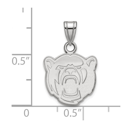 Sterling Silver Rhodium Plated Logoart Baylor University Small Pendant