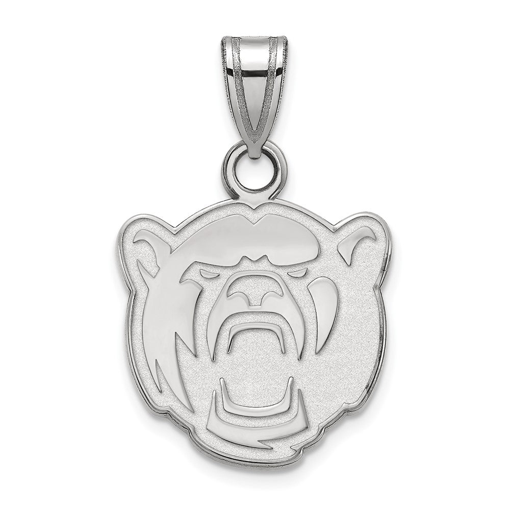 Sterling Silver Rhodium Plated Logoart Baylor University Small Pendant