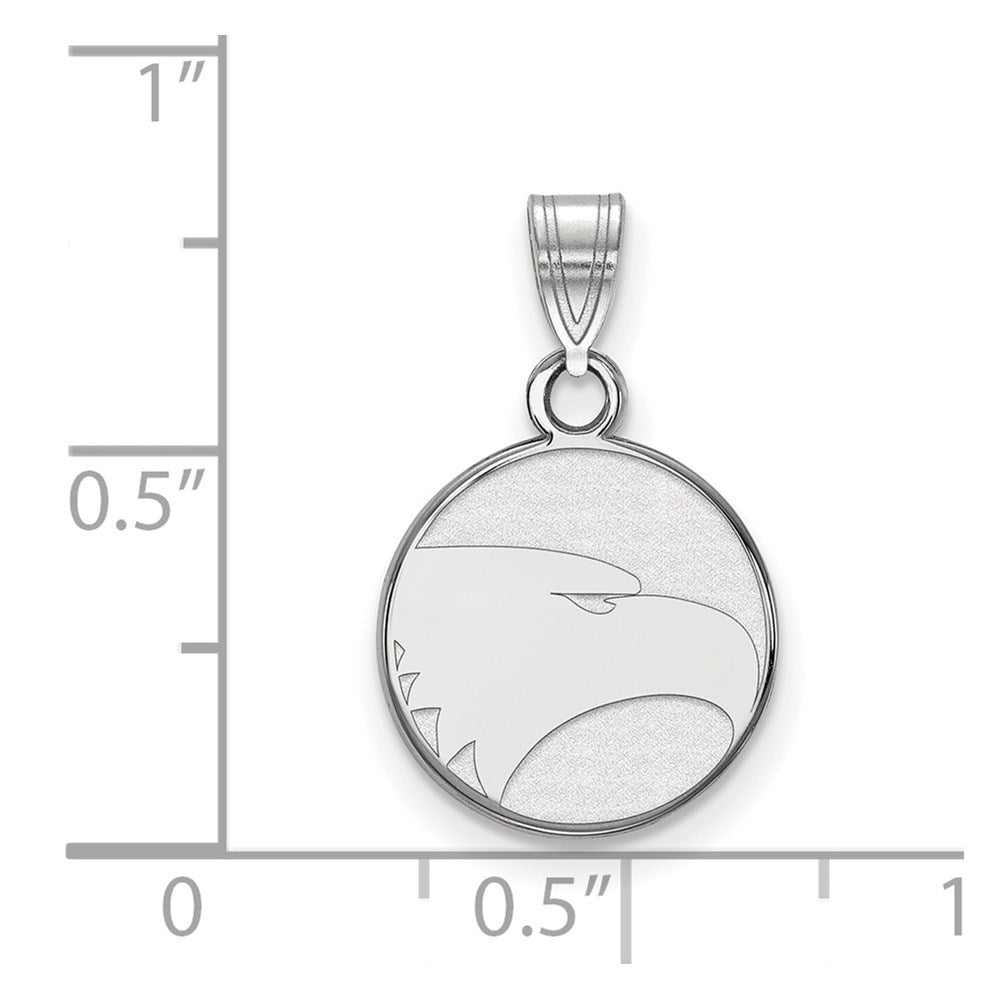 Sterling Silver Rhodium Plated Logoart Georgia Southern University Eagle Small Pendant