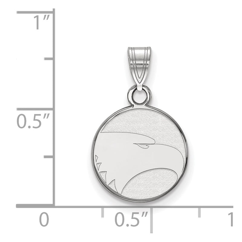 Sterling Silver Rhodium Plated Logoart Georgia Southern University Eagle Small Pendant
