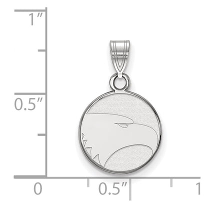 10K White Gold Logoart Georgia Southern University Eagle Small Pendant