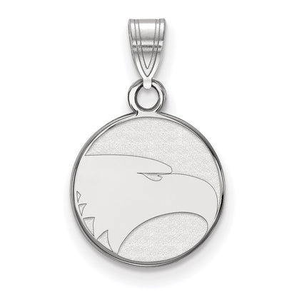 Sterling Silver Rhodium Plated Logoart Georgia Southern University Eagle Small Pendant