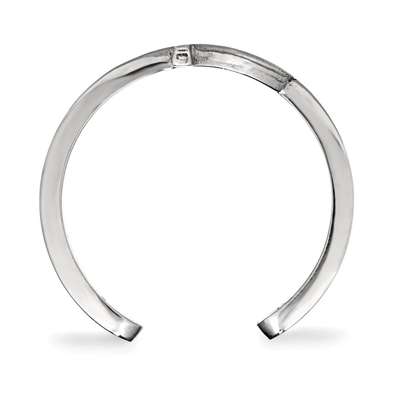 Sterling Silver Rhodium Plated Logoart Georgia Institute Of Technology G T Toe Ring