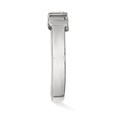 Sterling Silver Rhodium Plated Logoart Louisiana State University L S U Toe Ring