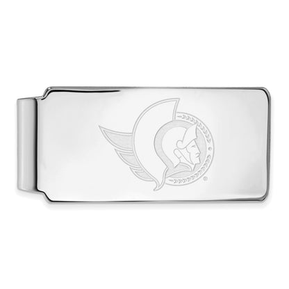 Sterling Silver Rhod-Pltd Nhl Logoart Ottawa Senators Money Clip