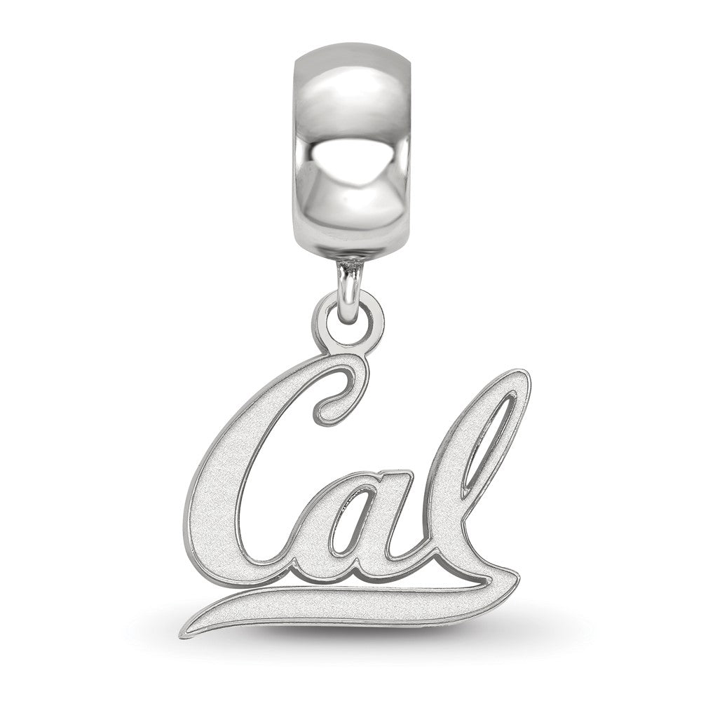 Sterling Silver Rhod-Pltd Logoart U. of California Berkeley Dangle Bead