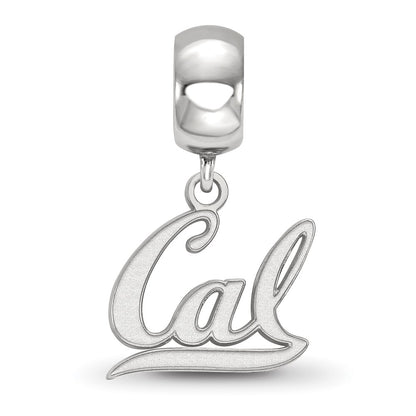 Sterling Silver Rhod-Pltd Logoart U. of California Berkeley Dangle Bead