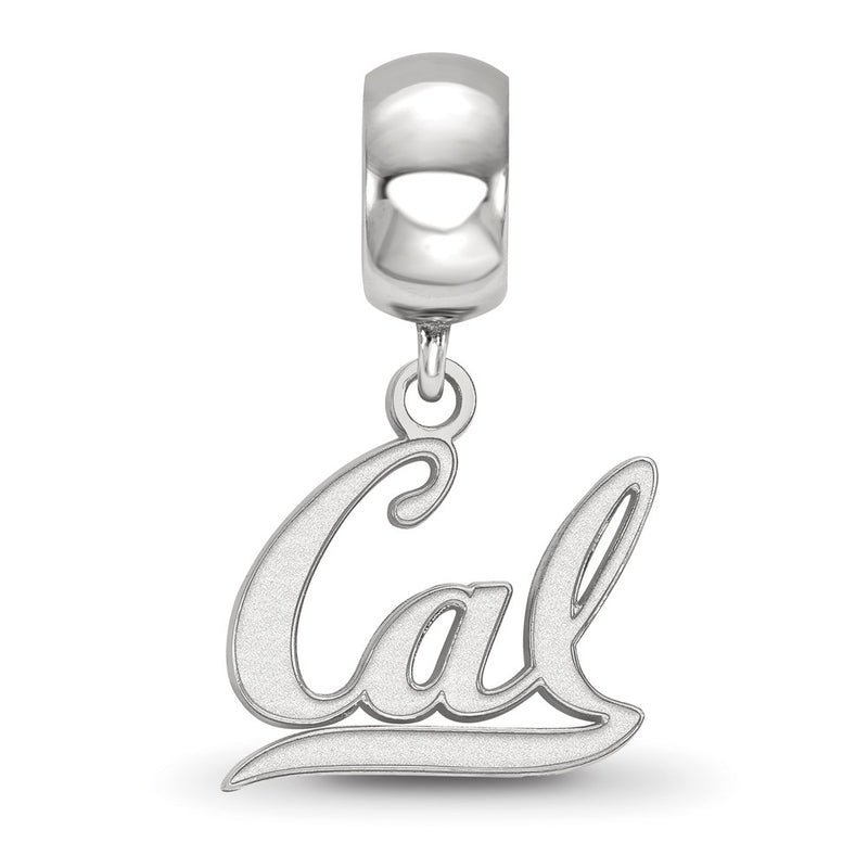 Sterling Silver Rhod-Pltd Logoart U. of California Berkeley Dangle Bead