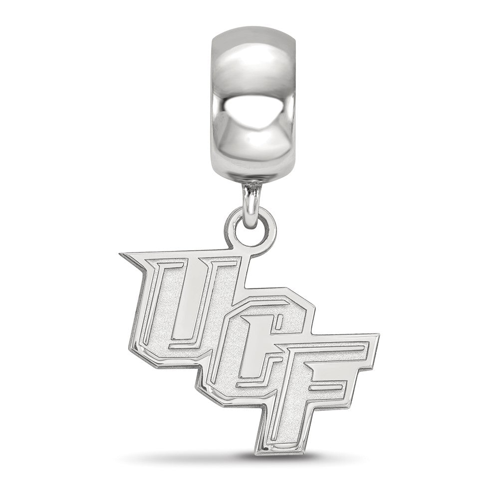 Sterling Silver Rhod-Pltd Logoart U. of Central Florida Small Dangle Bead