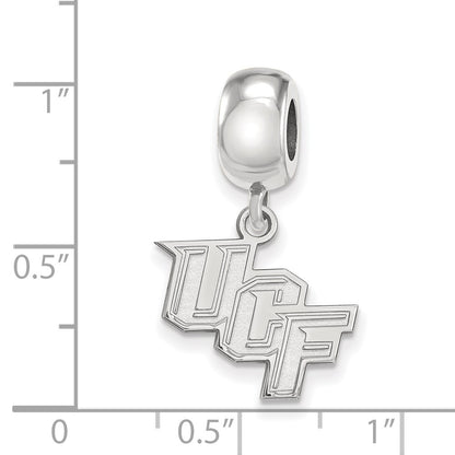 Sterling Silver Rhod-Pltd Logoart U. of Central Florida Small Dangle Bead