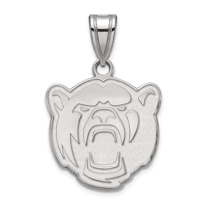10K White Gold Logoart Baylor University Medium Pendant