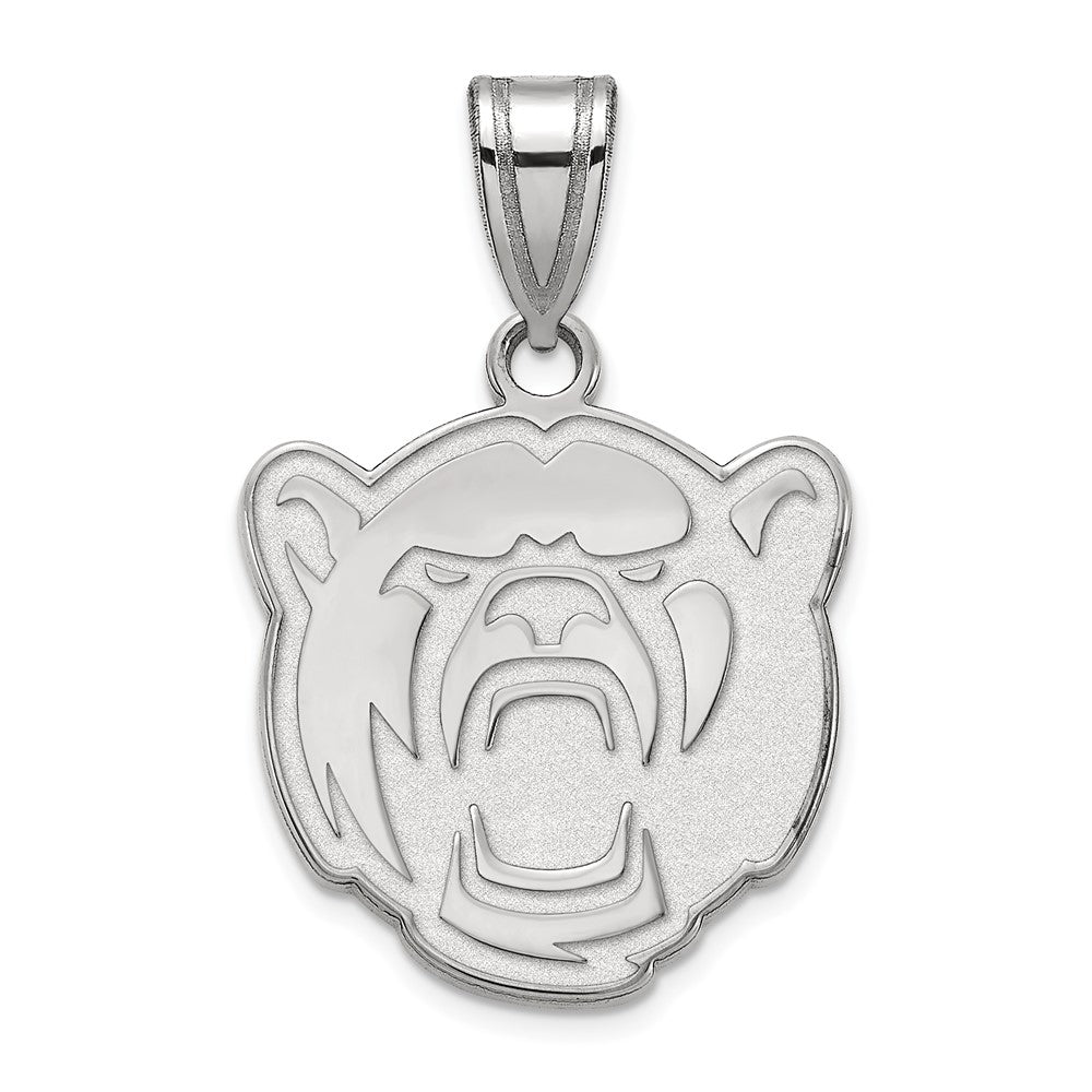 Sterling Silver Rhodium Plated Logoart Baylor University Medium Pendant