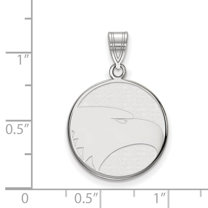 Sterling Silver Rhodium Plated Logoart Georgia Southern University Eagle Large Pendant