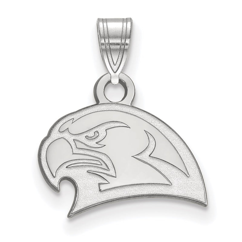 10K White Gold Logoart Miami University Ohio Redhawk Small Pendant