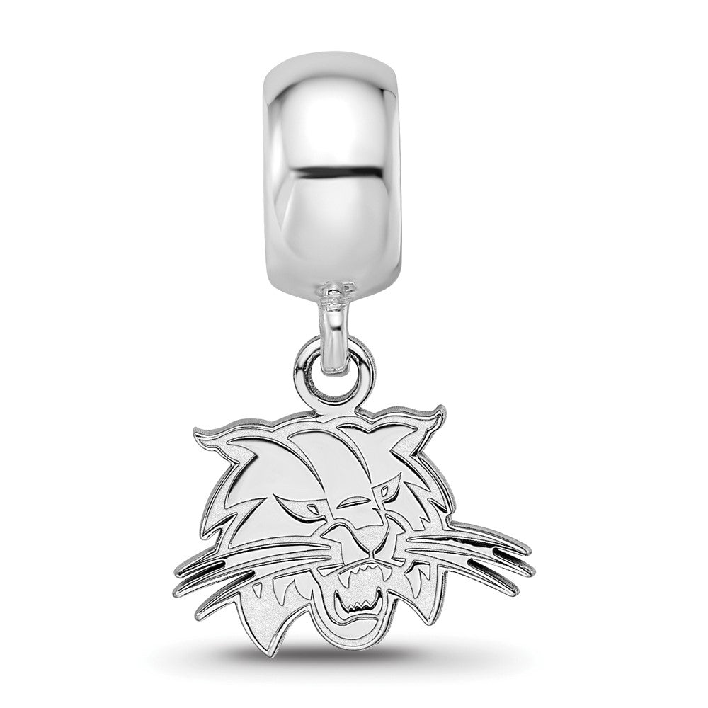 Sterling Silver Rhod-Pltd Logoart Ohio University Xs Dangle Bead