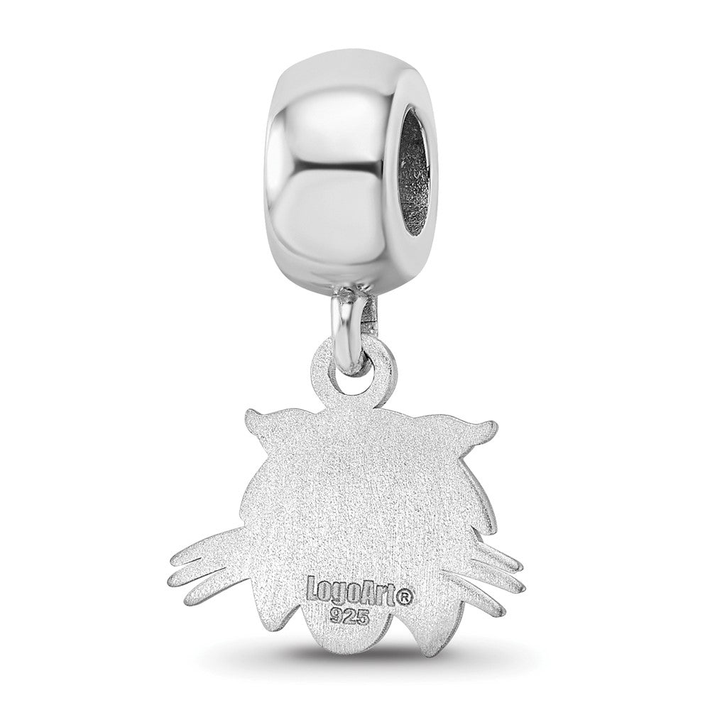 Sterling Silver Rhod-Pltd Logoart Ohio University Xs Dangle Bead