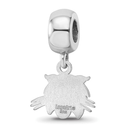 Sterling Silver Rhod-Pltd Logoart Ohio University Xs Dangle Bead