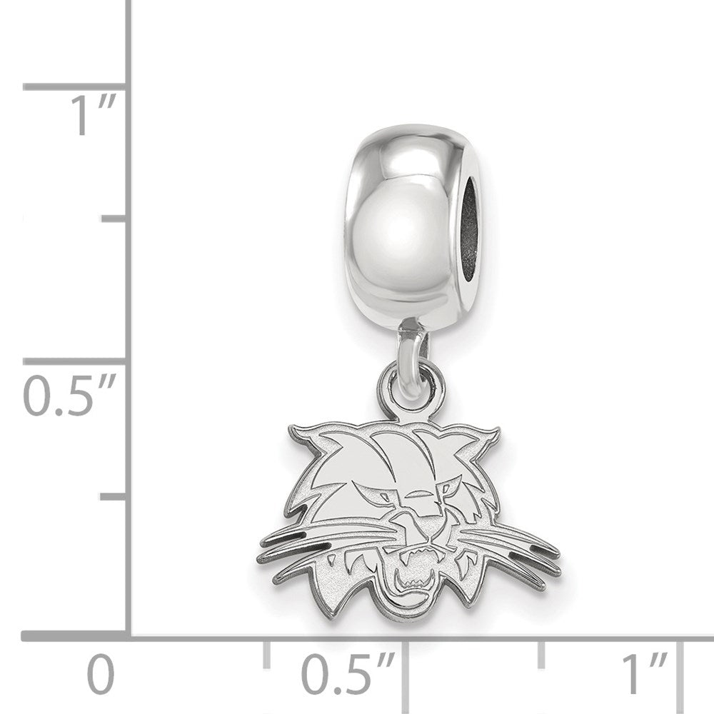 Sterling Silver Rhod-Pltd Logoart Ohio University Xs Dangle Bead