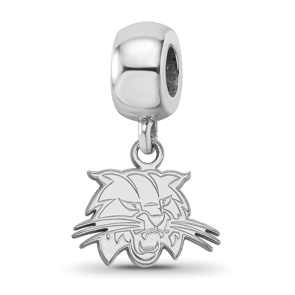 Sterling Silver Rhod-Pltd Logoart Ohio University Xs Dangle Bead