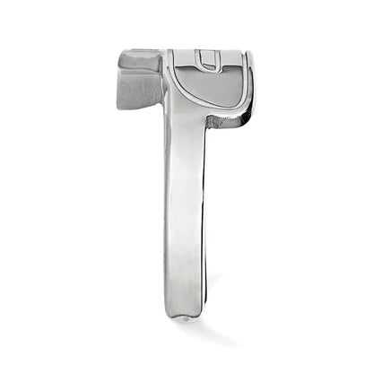 Sterling Silver Rhodium Plated Logoart Purdue University Letter P Toe Ring