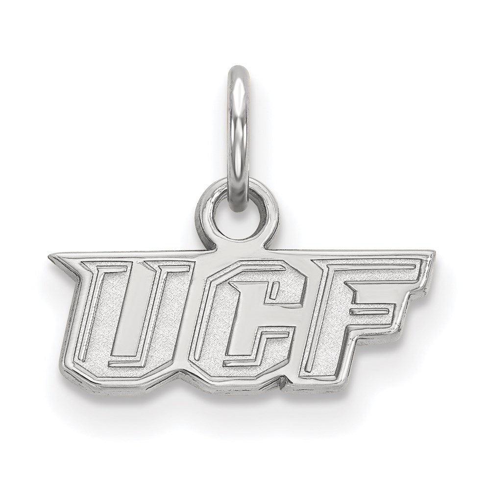 10K White Gold Logoart University Of Central Florida U C F Extra Small Pendant