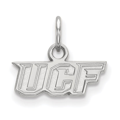 10K White Gold Logoart University Of Central Florida U C F Extra Small Pendant