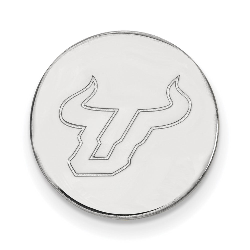 Sterling Silver Rhodium-Plated Logoart U. of South Florida Bull Lapel Pin