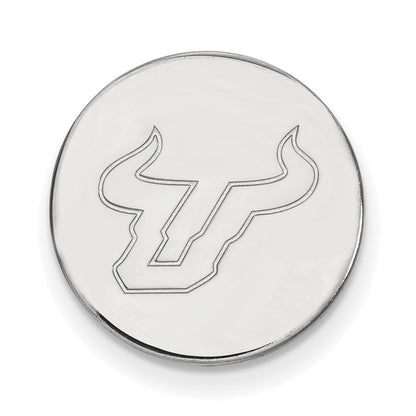 Sterling Silver Rhodium-Plated Logoart U. of South Florida Bull Lapel Pin