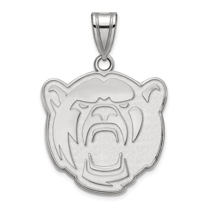 Sterling Silver Rhodium Plated Logoart Baylor University Large Pendant