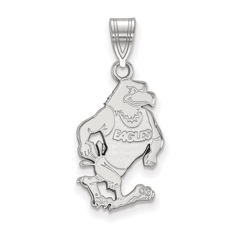 Sterling Silver Rhodium Plated Logoart Georgia Southern University Eagle Large Pendant