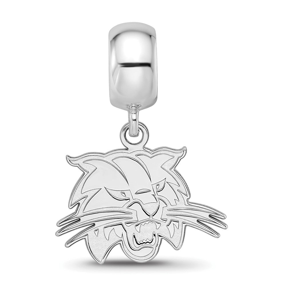 Sterling Silver Rhod-Pltd Logoart Ohio University Small Dangle Bead