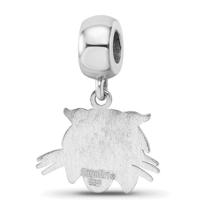 Sterling Silver Rhod-Pltd Logoart Ohio University Small Dangle Bead