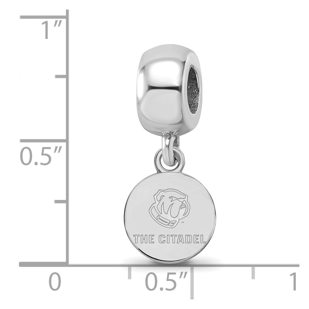 Sterling Silver Rhodium Plated Logoart the Citadel Xs Dangle Bead Charm