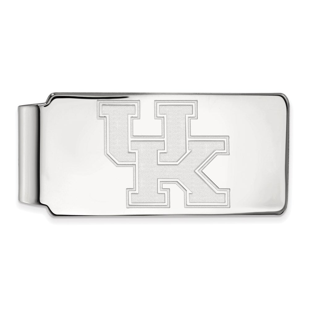 Sterling Silver Rhod-Pltd Logoart University of Kentucky Money Clip