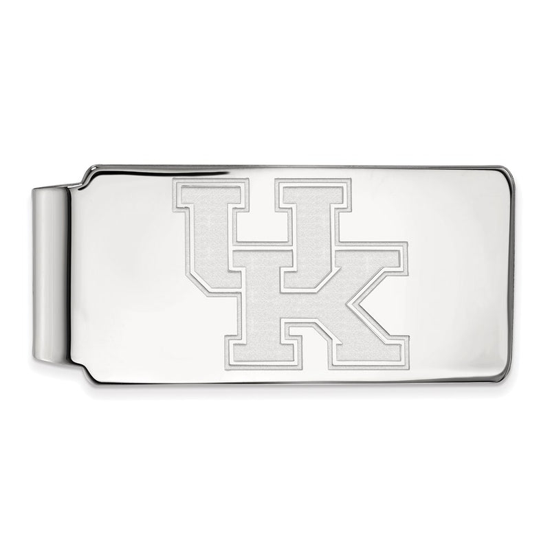 Sterling Silver Rhod-Pltd Logoart University of Kentucky Money Clip