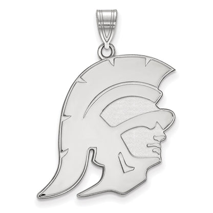 14K White Gold University Of Southern California Trojan Extra Large Pendant
