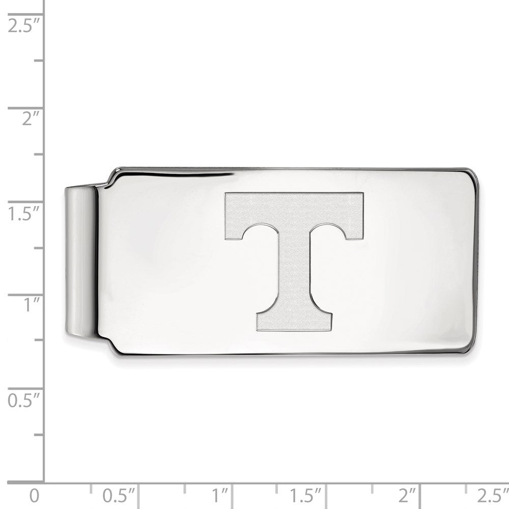 Sterling Silver Rhod-Pltd Logoart University of Tennessee Money Clip