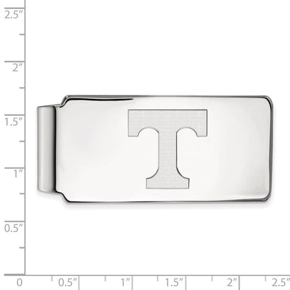 Sterling Silver Rhod-Pltd Logoart University of Tennessee Money Clip