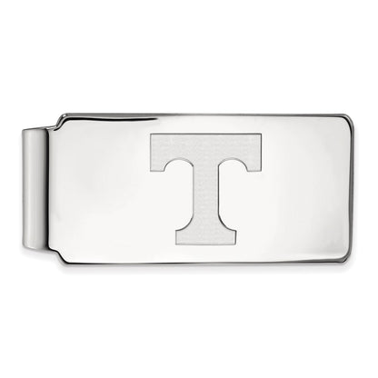 Sterling Silver Rhod-Pltd Logoart University of Tennessee Money Clip