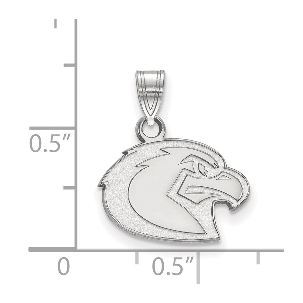 10K White Gold Logoart Marquette University Eagle Small Pendant