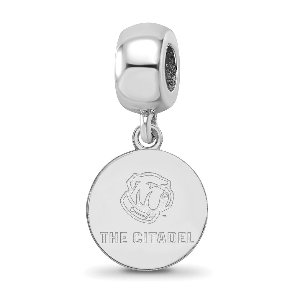 Sterling Silver Rhodium Plated Logoart the Citadel Small Dangle Bead