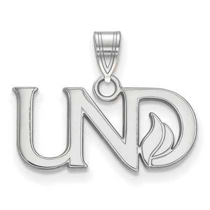 14K White Gold Logoart University Of North Dakota U N D Small Pendant