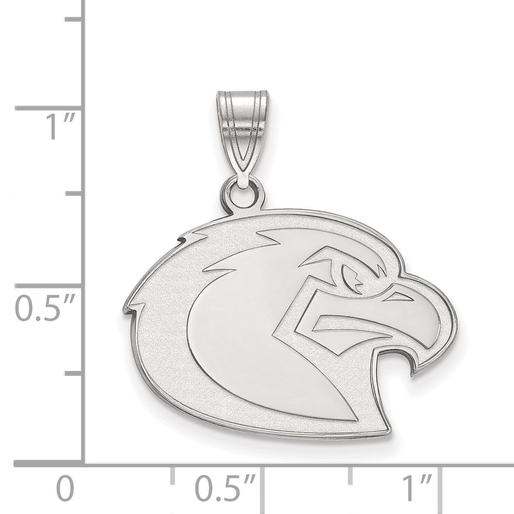 Sterling Silver Rhodium Plated Logoart Marquette University Eagle Large Pendant