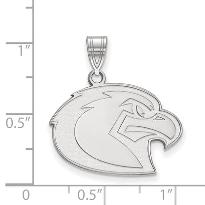Sterling Silver Rhodium Plated Logoart Marquette University Eagle Large Pendant