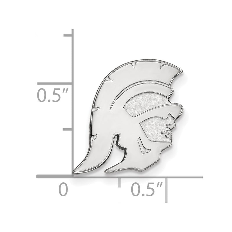 14K White Gold University of Southern California Trojan Lapel Pin