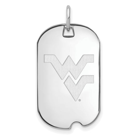 10K White Gold 10Kw Logoart West Virginia University Small Dog Tag