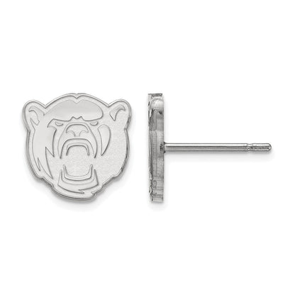 10K White Gold Logoart Baylor University Extra Small Post Earrings